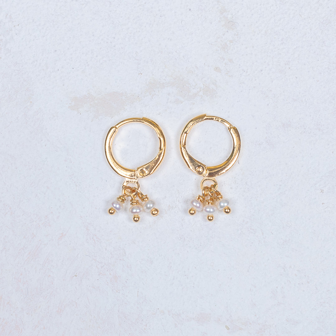 Sara Earrings - White