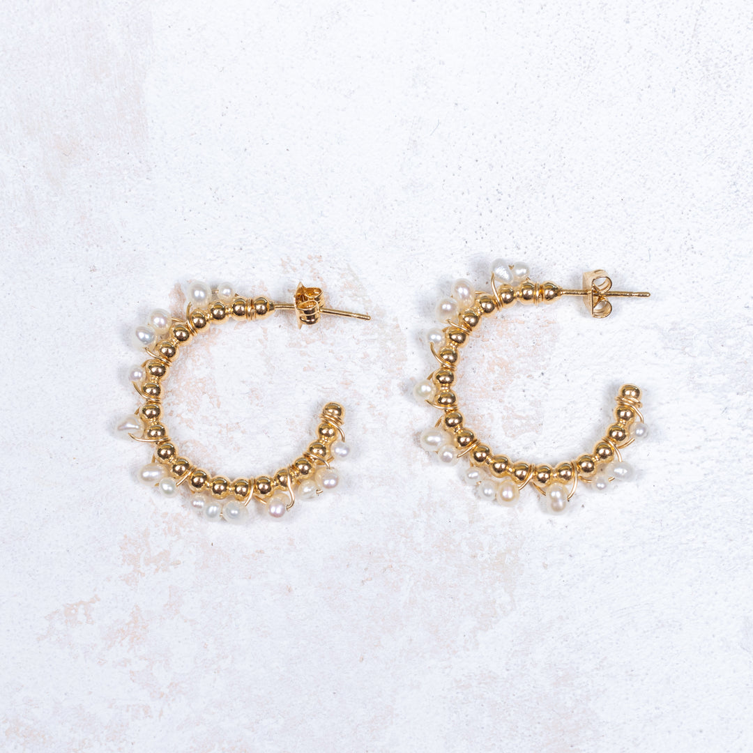 Boucles d'oreilles Salma - Blanc