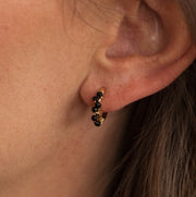 Boucles d'oreilles Zoé - Grand Modèle - Noir