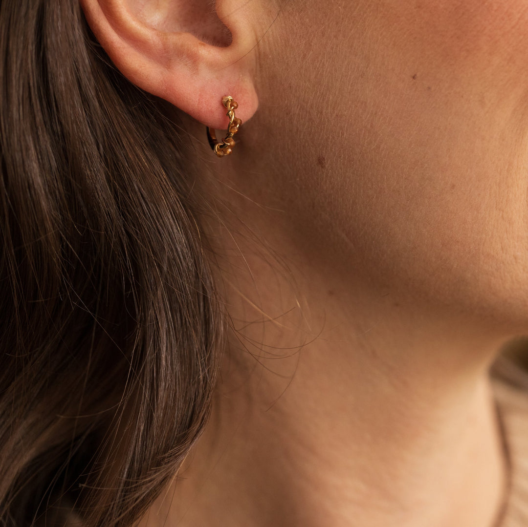Boucles d'oreilles Zoé - Grand Modèle - Rouille