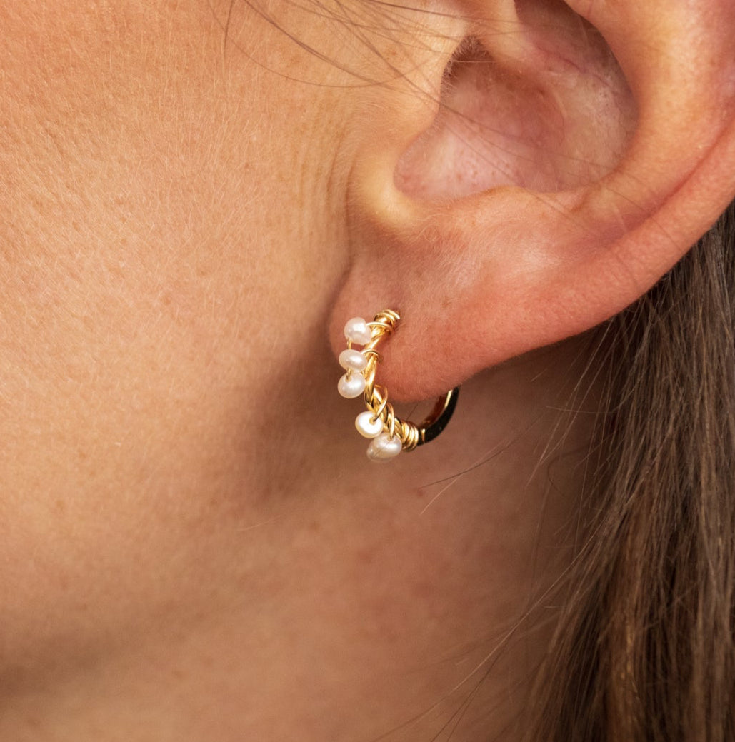Zoé Earrings - Large Model - White