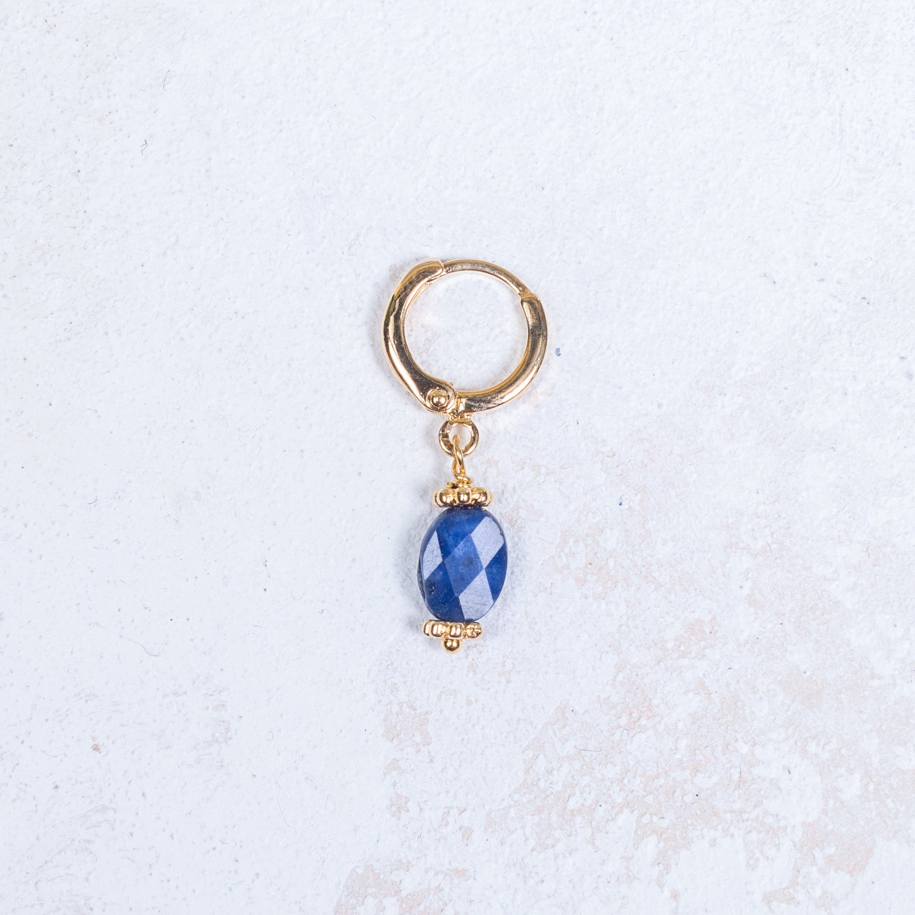 Ohrring Léopold – Marineblau – Einzelstück