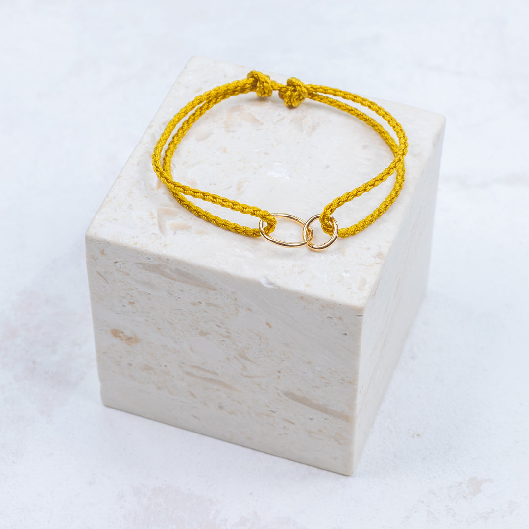 Bracelet Charles - Jaune moutarde