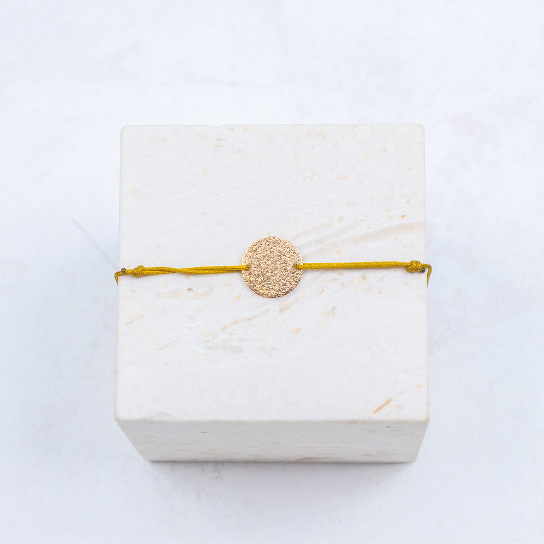 Bracelet Émile - Personnalisable - Jaune moutarde