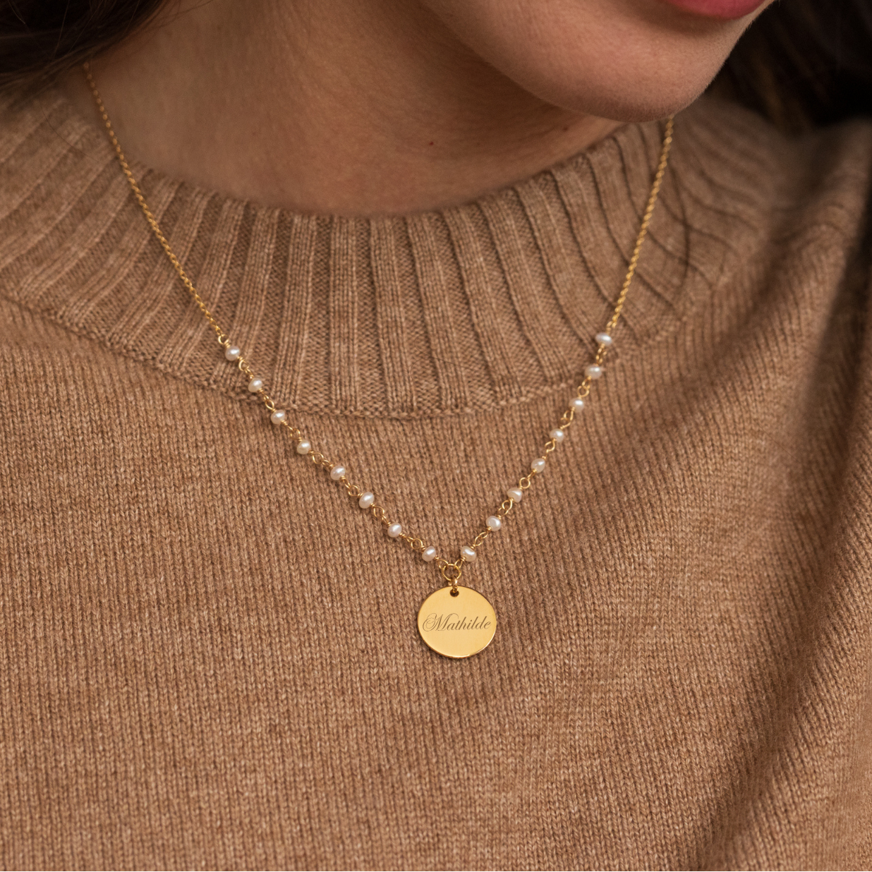 Ketting Capucine - Wit - Personaliseerbaar