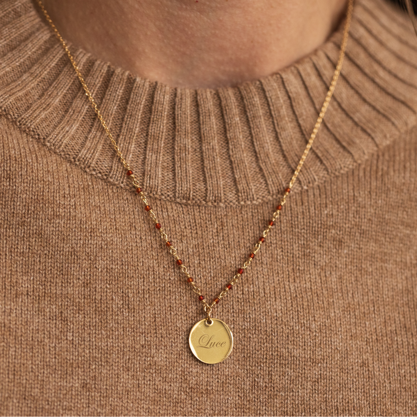 Ketting Capucine - Roestkleurig - Personaliseerbaar
