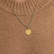 Collier Capucine - Turquoise - Personnalisable