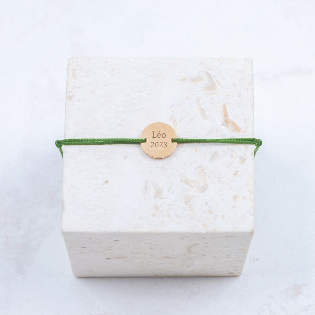 Armband Émile – Personalisierbar – Grün