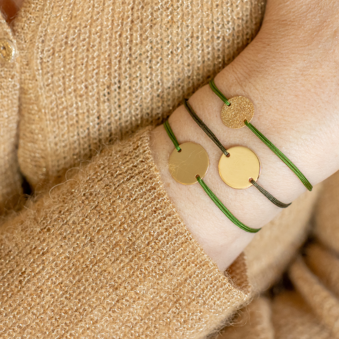 Armband Émile – Personalisierbar – Grün
