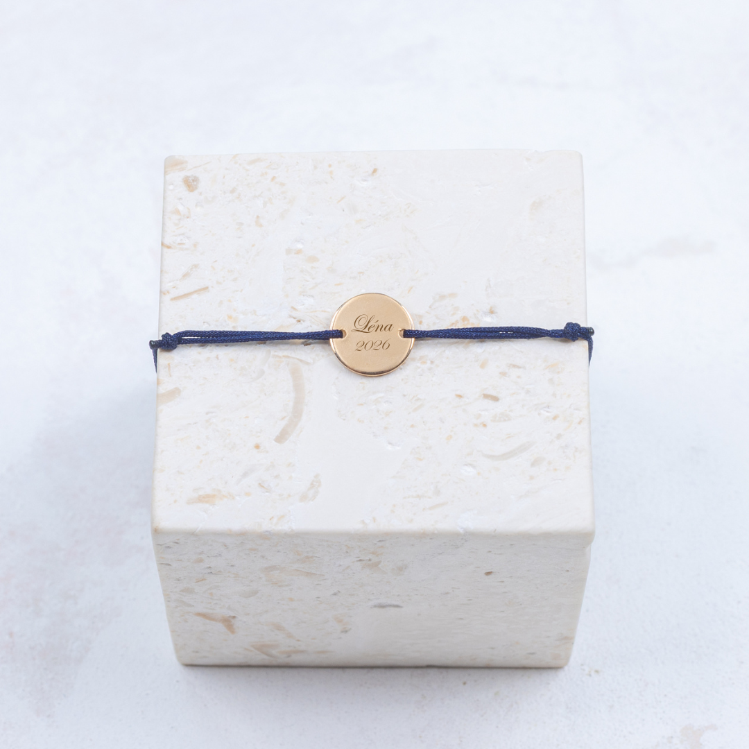 Armband Margaux - Personaliseerbaar - Nachtblauw