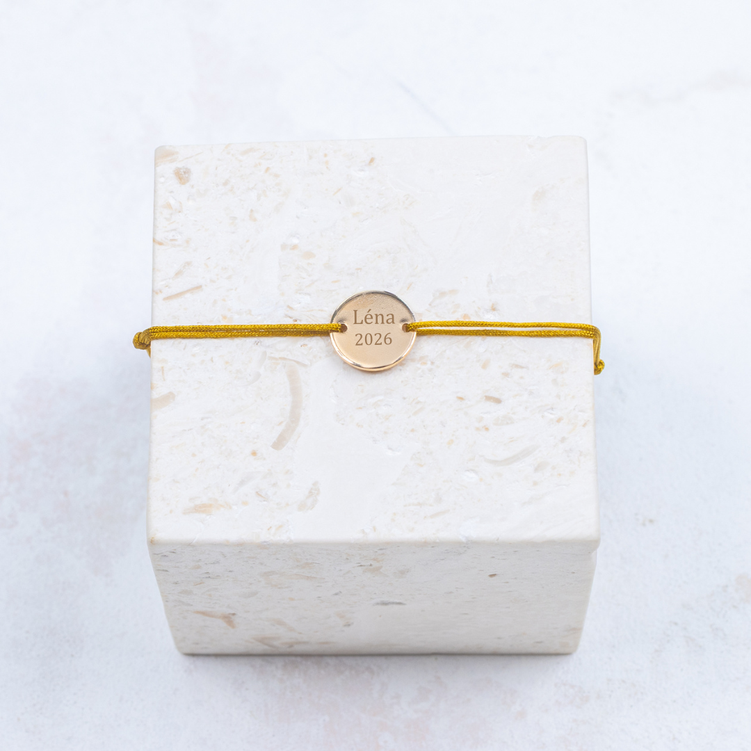 Armband Margaux – Personalisierbar – Senfgelb