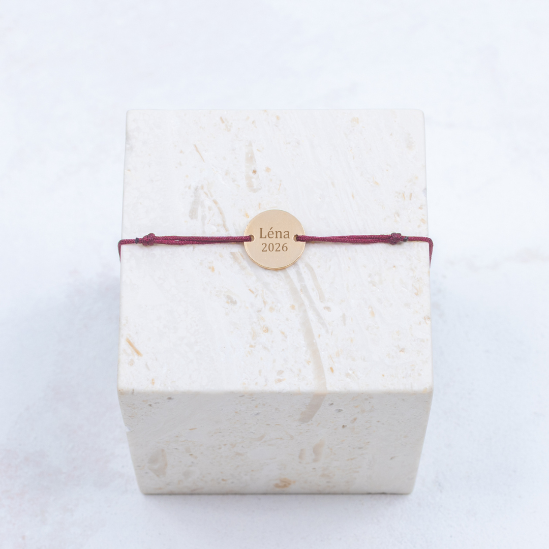 Armband Margaux – Personalisierbar – Pflaume