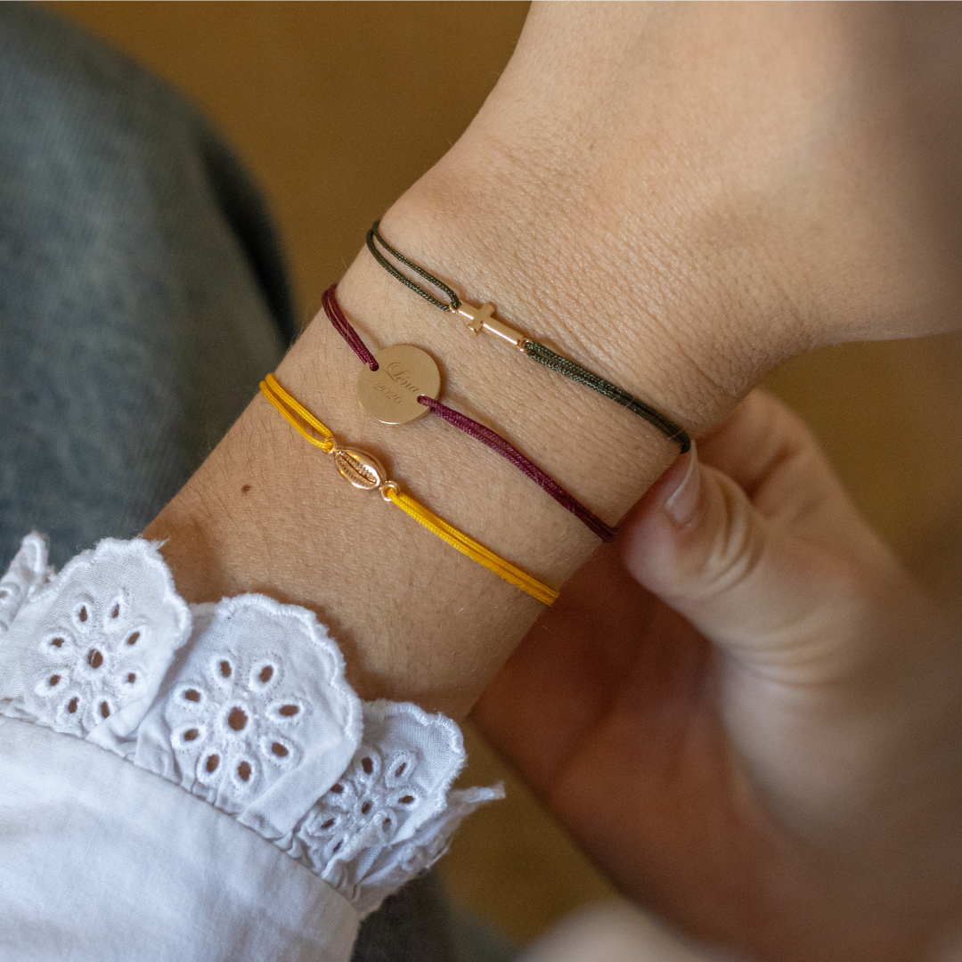 Armband Margaux – Personalisierbar – Pflaume