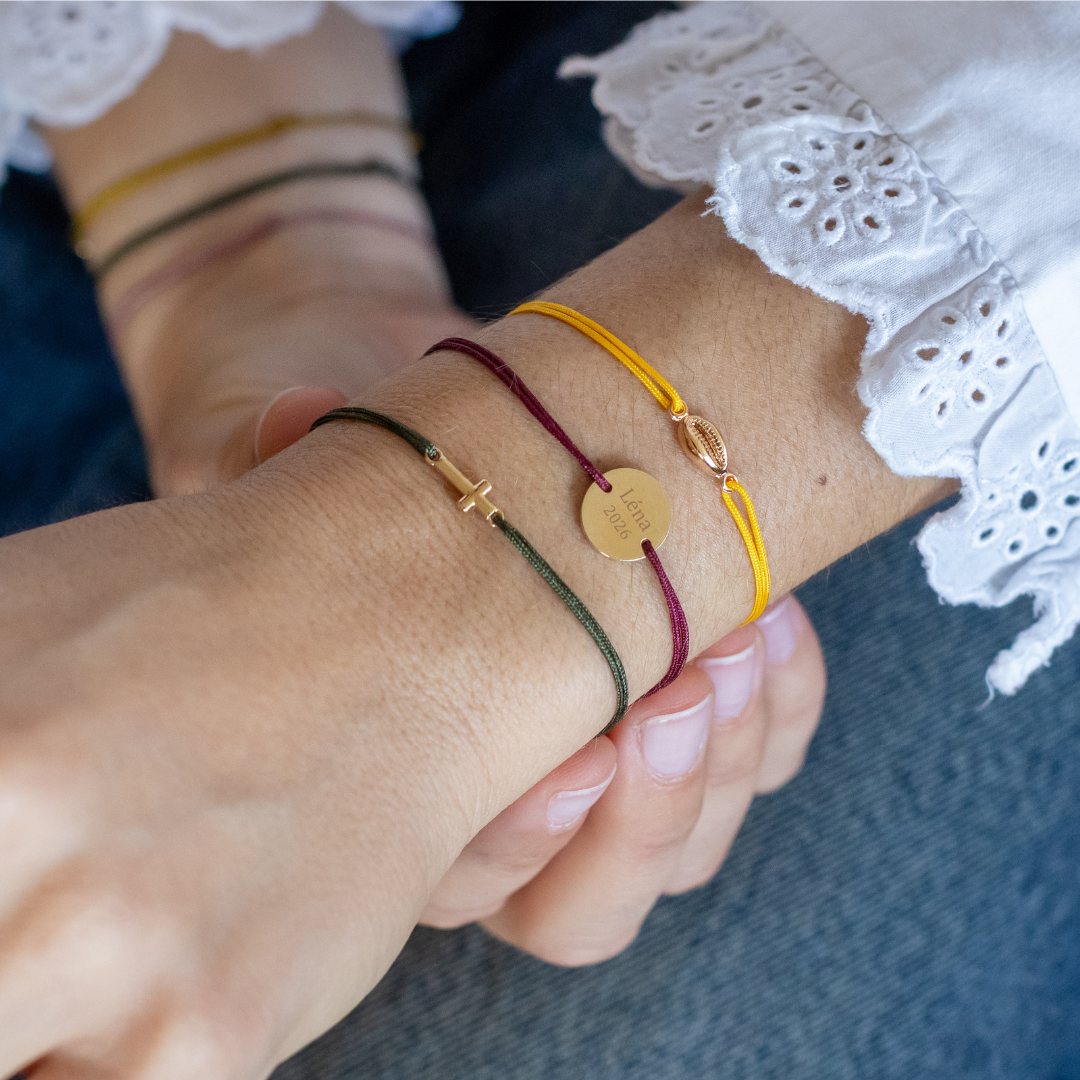 Armband Margaux – Personalisierbar – Pflaume