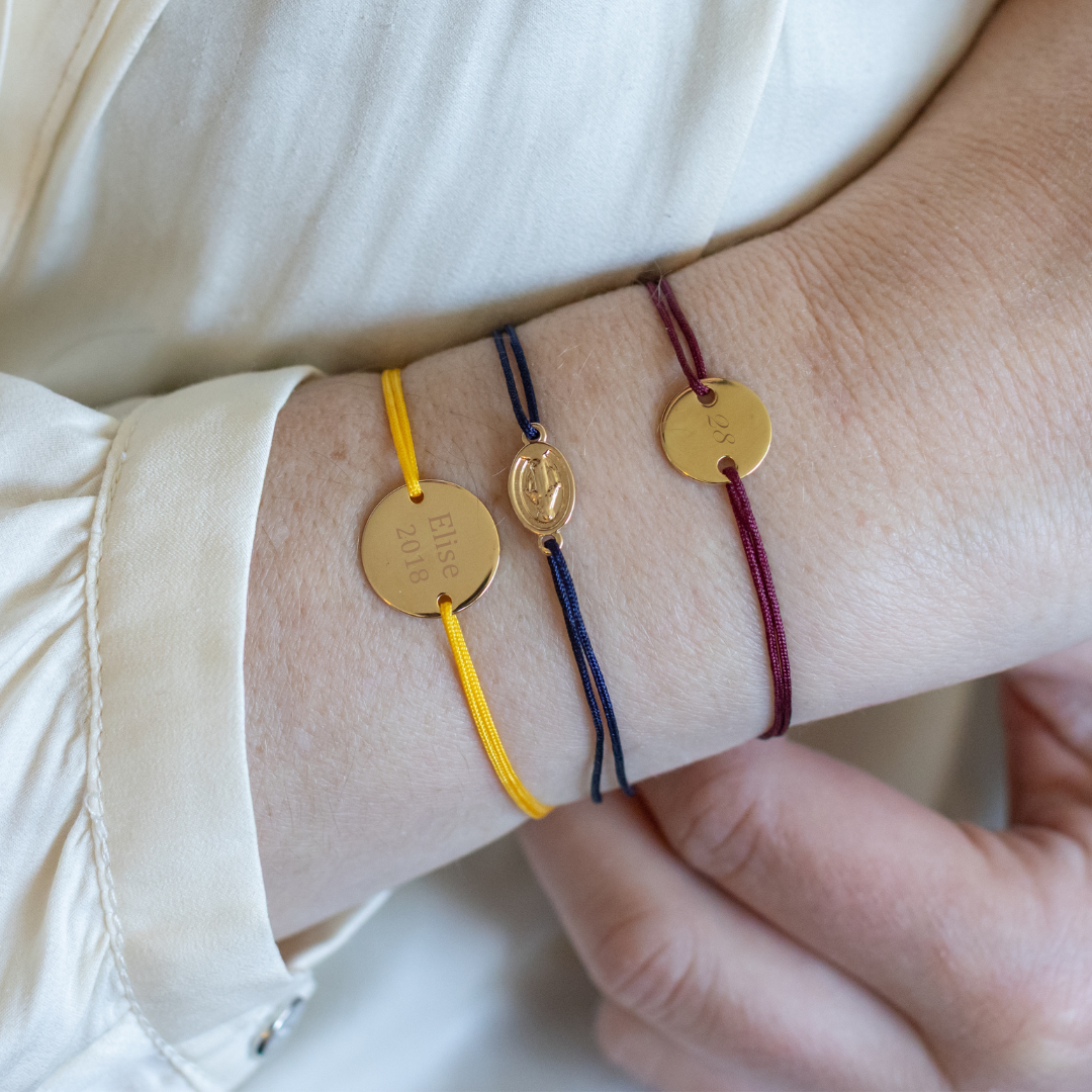 Pulsera Noé - Personalizable - Amarillo