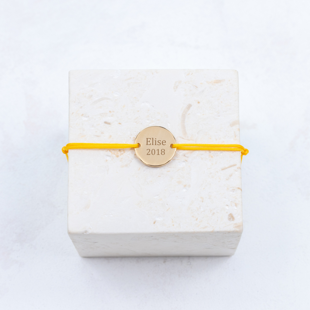Pulsera Noé - Personalizable - Amarillo
