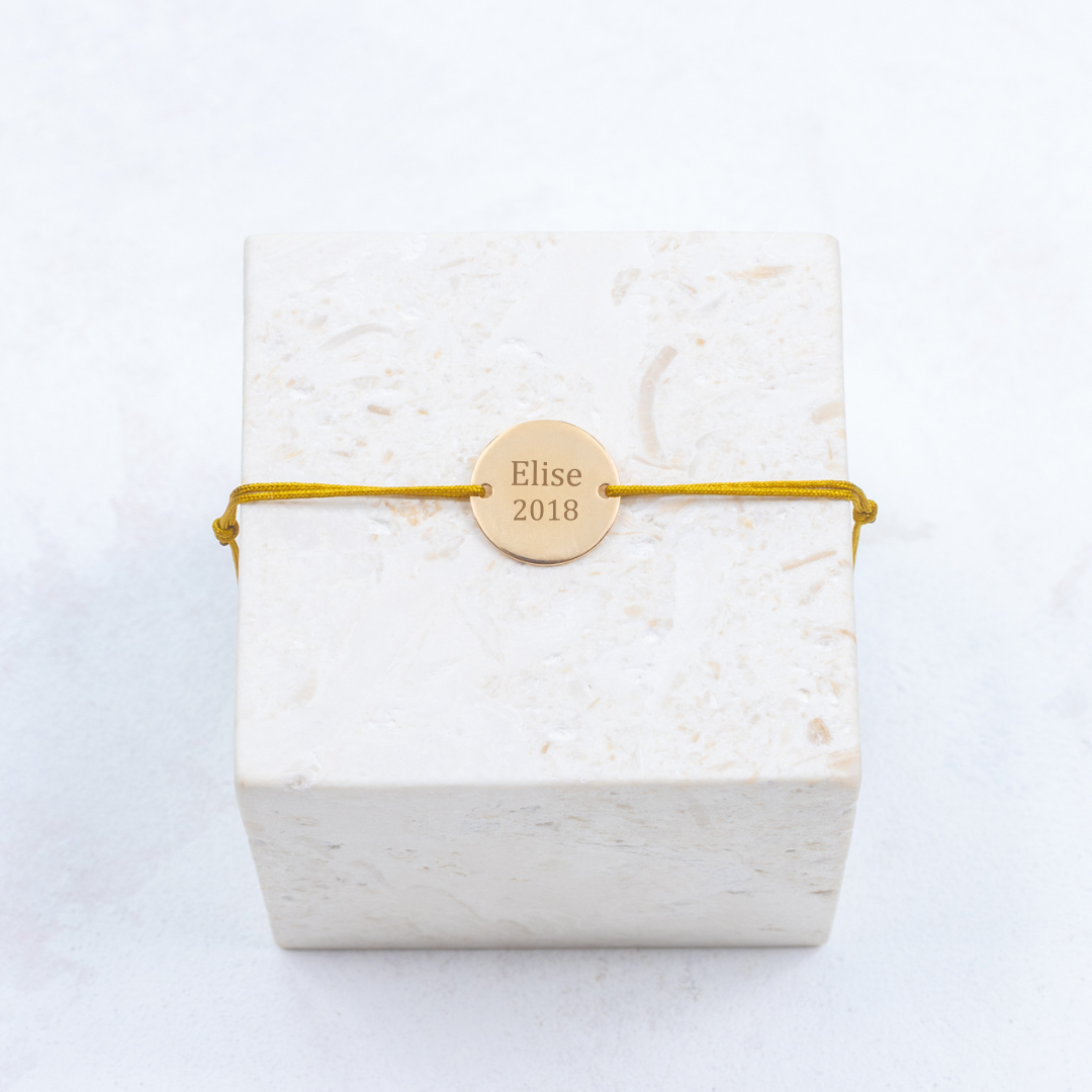 Bracciale Noé - Personalizzabile - Giallo senape