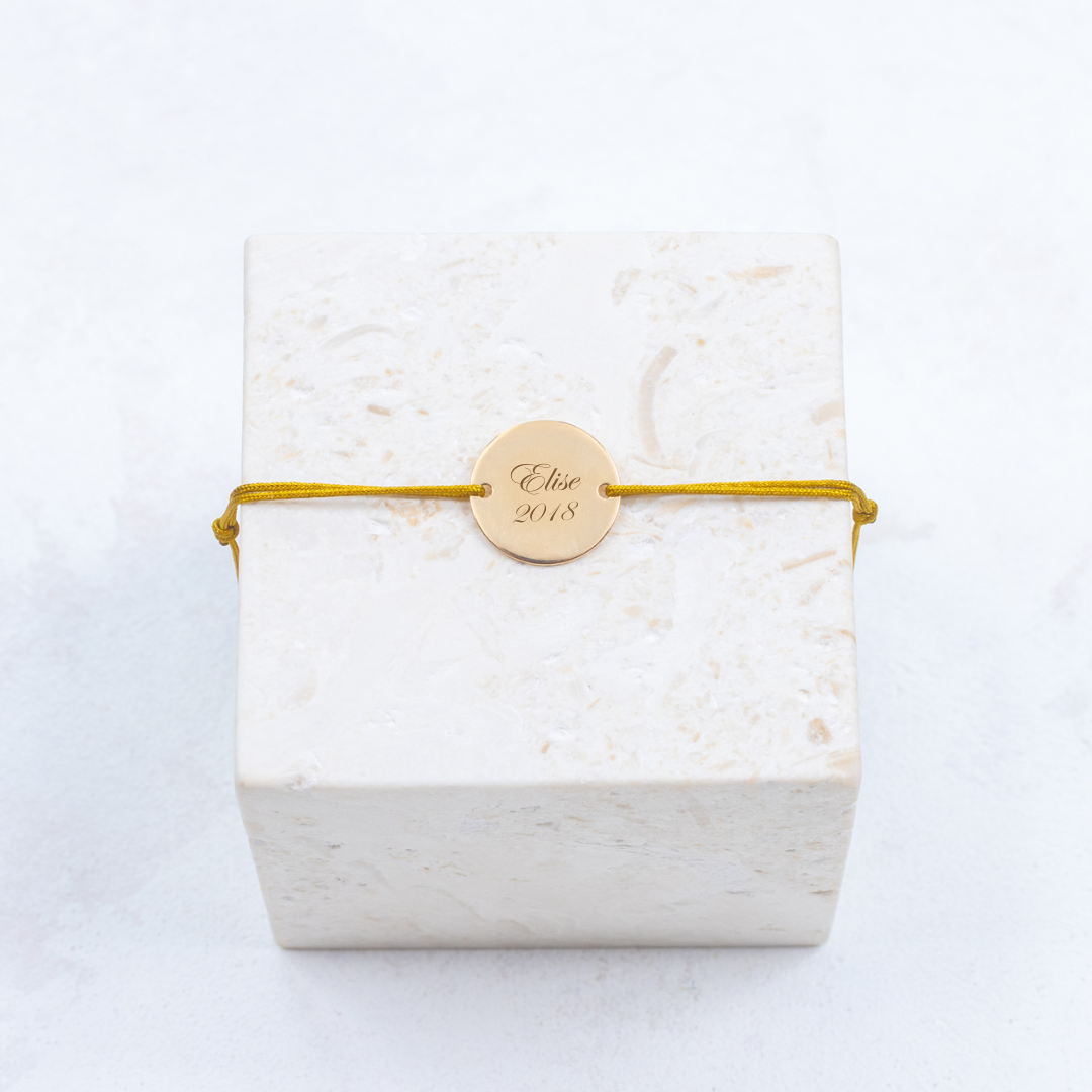 Bracciale Noé - Personalizzabile - Giallo senape