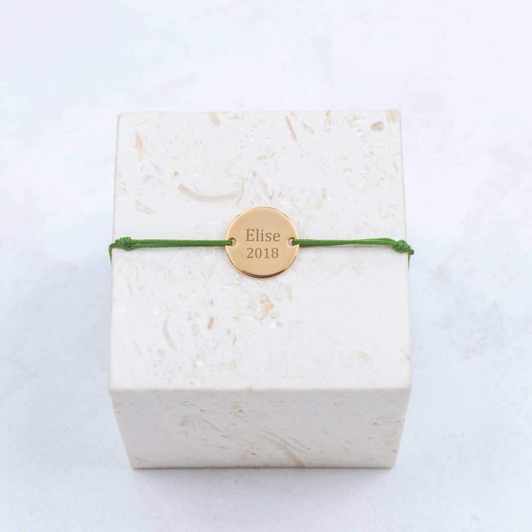 Armband Noé – Personalisierbar – Grün
