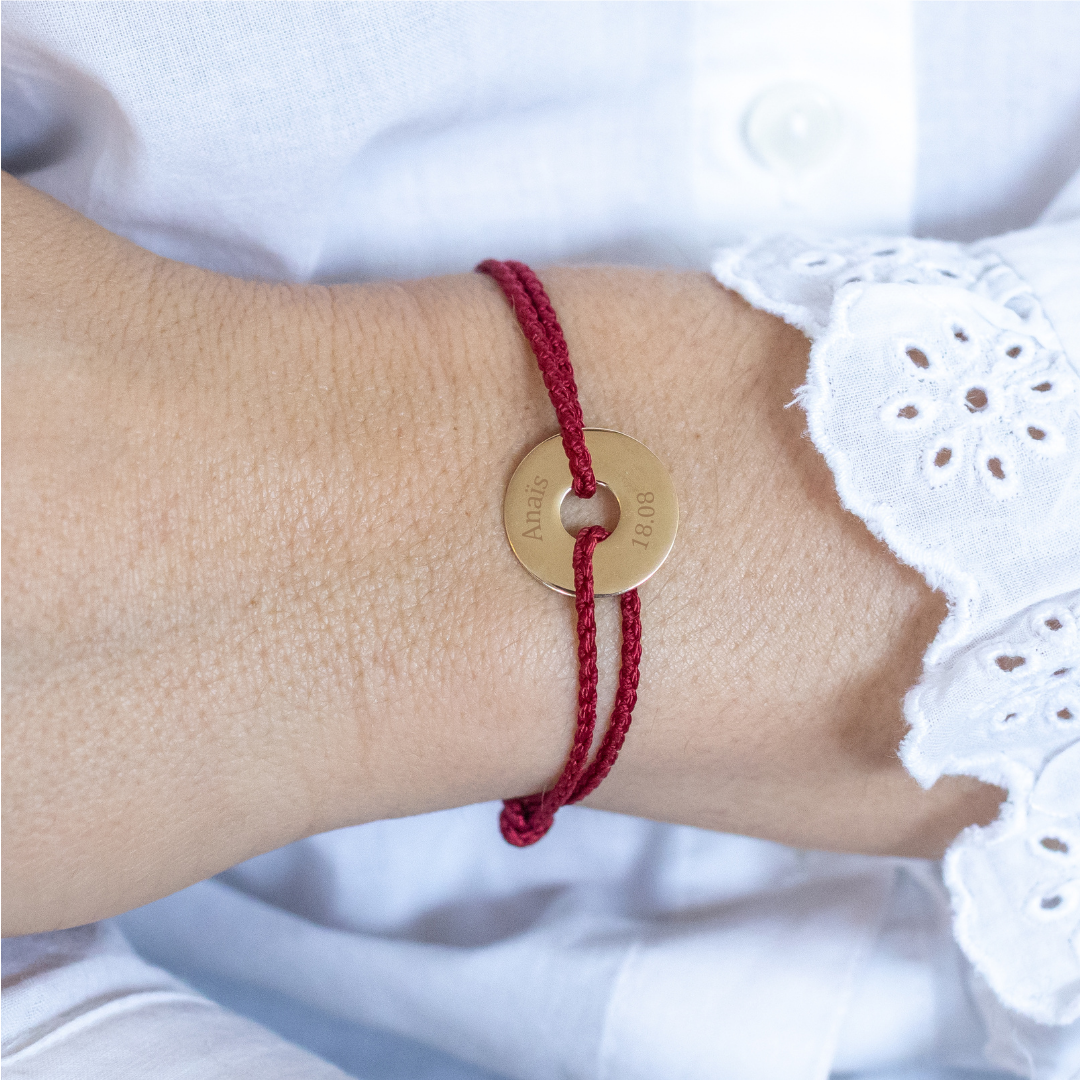 Bracciale Sacha - Personalizzabile - Rosso
