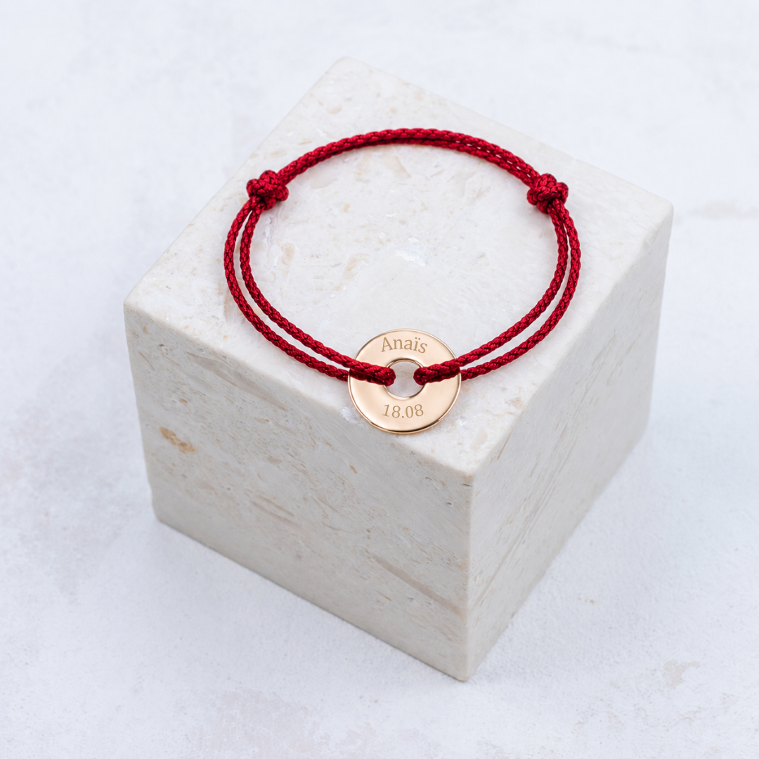 Bracciale Sacha - Personalizzabile - Rosso
