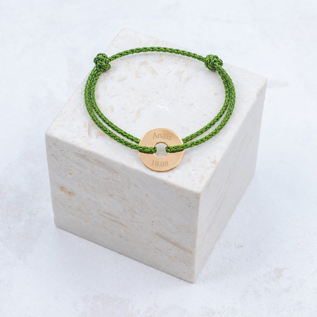 Bracciale Sacha - Personalizzabile - Verde