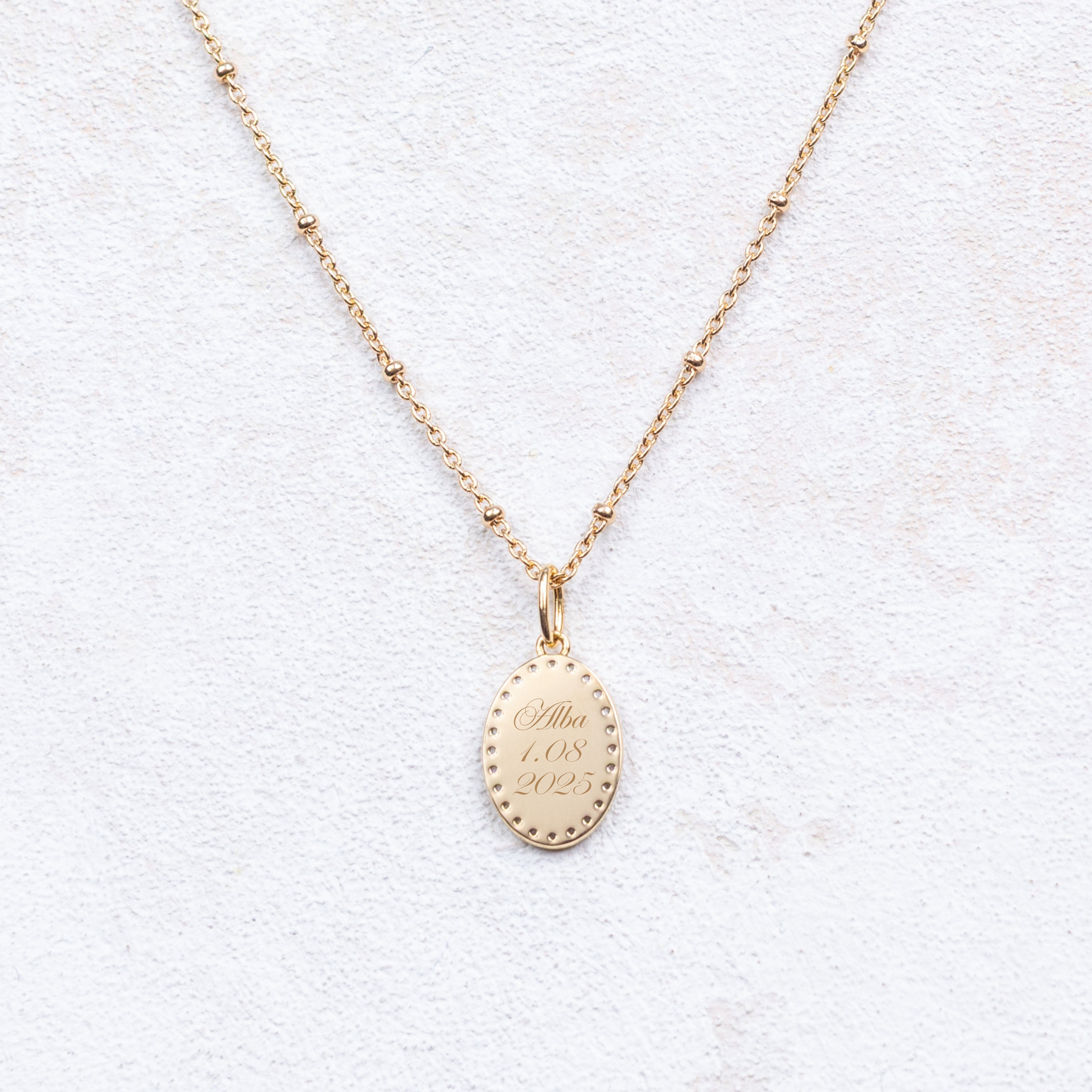 Collier Vierge Miraculeuse - Empierré - Personnalisable