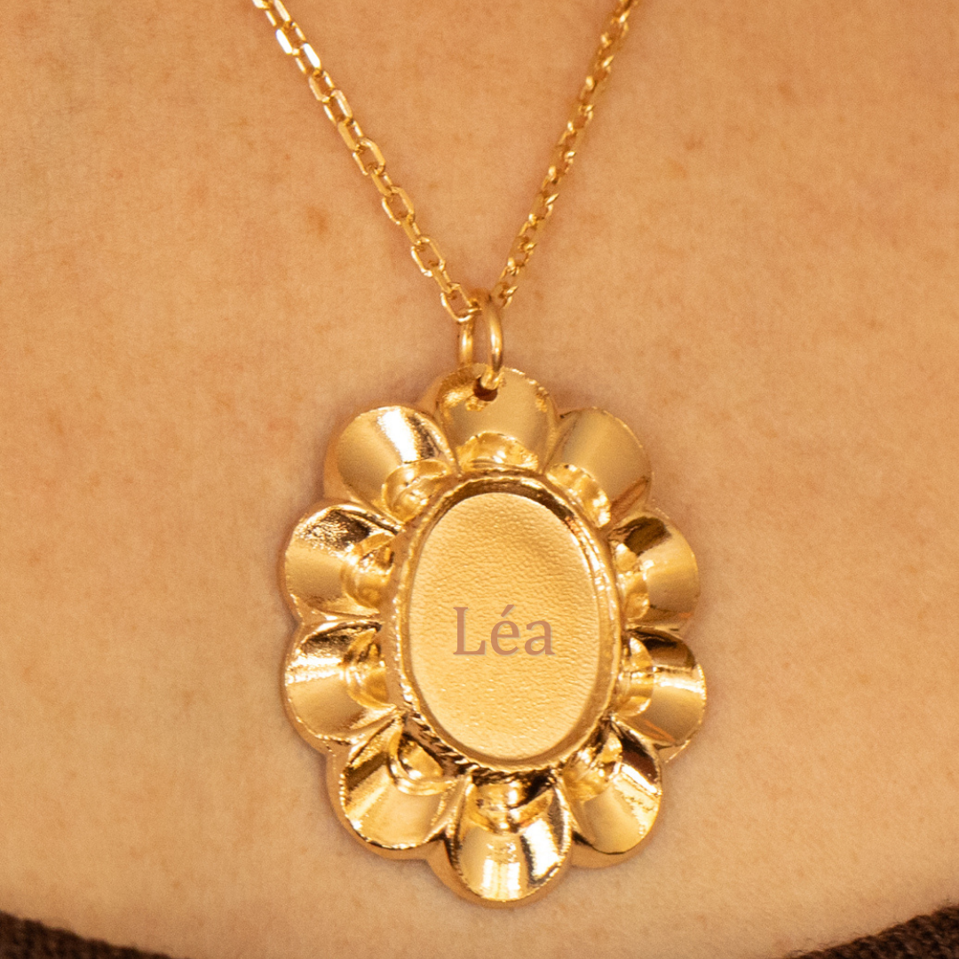 Pendentif plaqué or à graver (offert dès 60€)